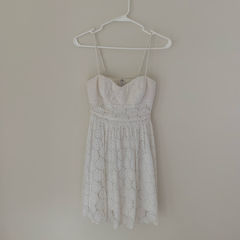Cute convertible white dress!
